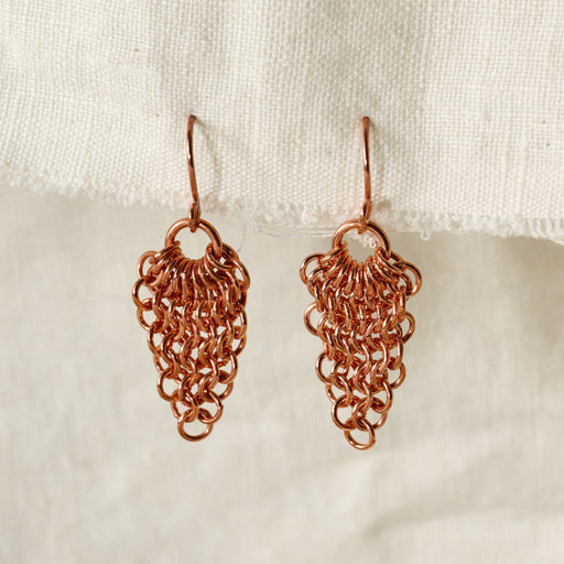 Alma Copper Waterfall Drop Earrings