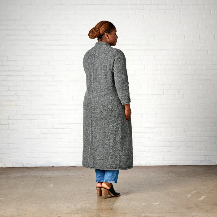 Alpaca Wool Duster Cardigan - Gray 5