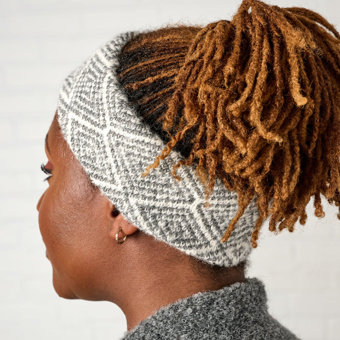 Geometric Alpaca Wool Headband 3