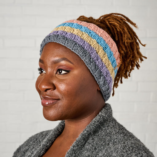 Pastel Stripes Wool Headband