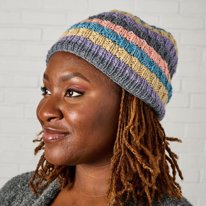 Pastel Stripes Wool Hat 2