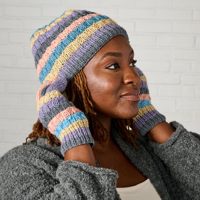 Pastel Stripes Wool Hat 3