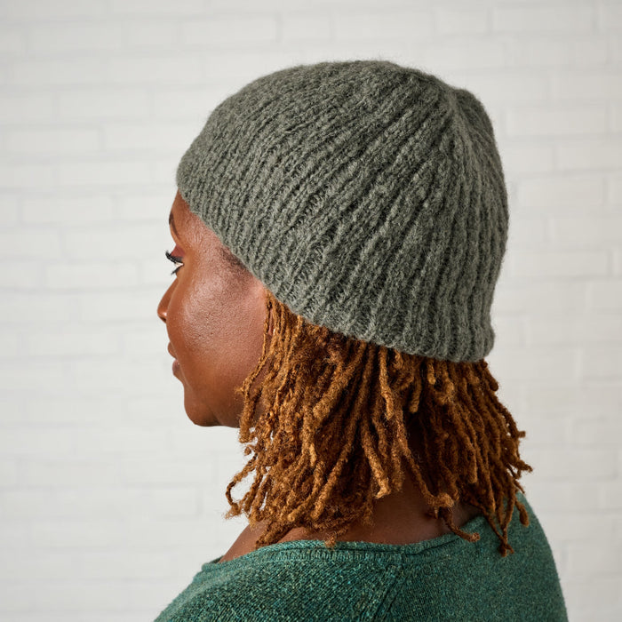 Slate Wool Knit Hat 2