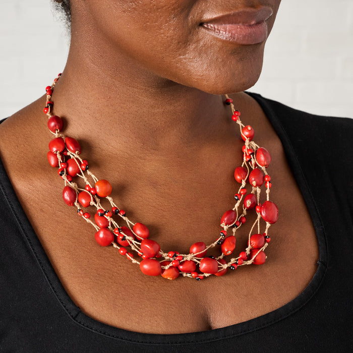 Vyna Multistrand Seed Necklace 2