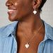 Mother of Pearl Heart Pendant Necklace thumbnail 2