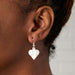 Mother of Pearl Heart Drop Earrings thumbnail 1