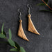 Ashriea Olive Wood Drop Earrings thumbnail 1