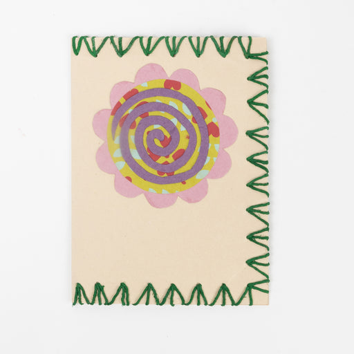 Transa Recycled Sari Flower Card