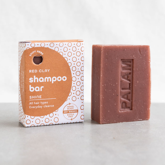 Shine Red Clay Shampoo Bar 1