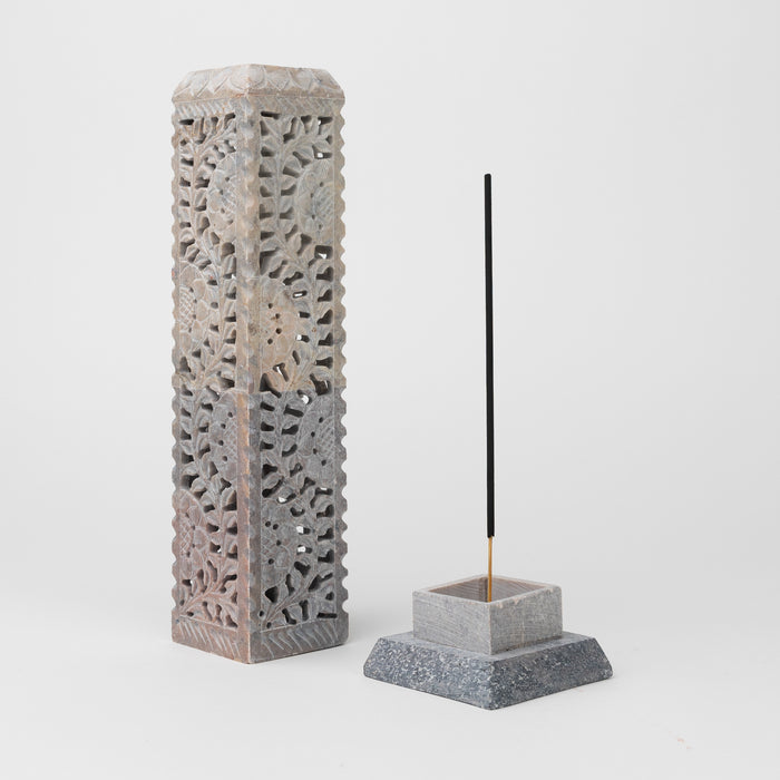 Meenaar Gorara Stone Tower Incense Holder 4