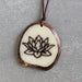 Joya Lotus Tagua Pendant Necklace thumbnail 1