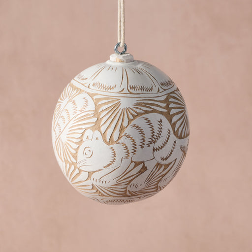 Blanca Etched Ball Ornament - Ten Thousand Villages