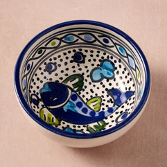 Hudu Blue Koi Bowl - Ten Thousand Villages