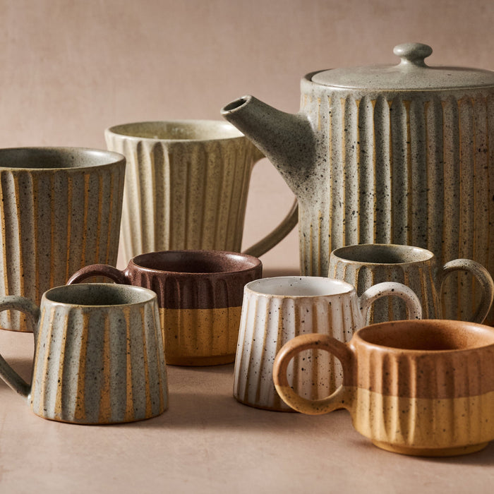 Sundara Fluted Ceramic Vase 4