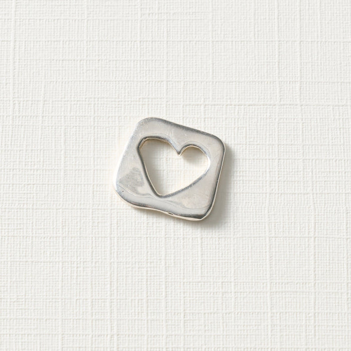 Brilla Sterling Silver Charm - Heart 2