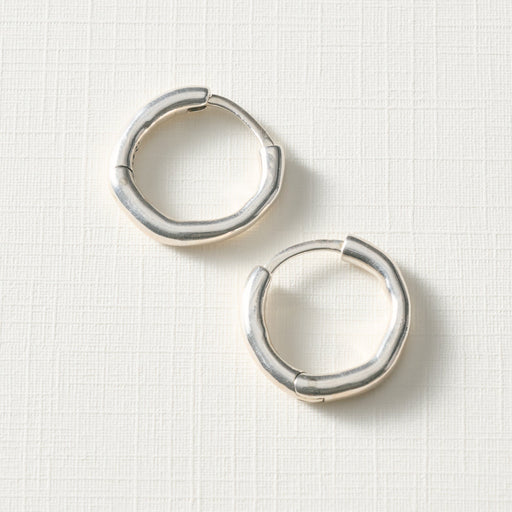 Elisa Sterling Silver Hoop Earrings