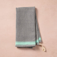 Matbakh Cotton Tea Towel - Blue with Aqua