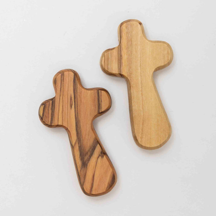 Duea Olive Wood Pocket Prayer Cross 4