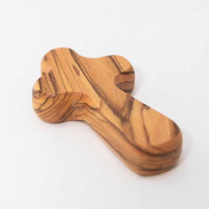 Duea Olive Wood Pocket Prayer Cross 5