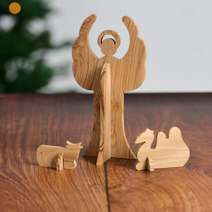 Collapsible Olive Wood Nativity 5