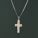 Mother of Pearl Cross Pendant Necklace thumbnail 2