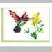 Quilled Hummingbird Gift Enclosure Mini Card thumbnail 1