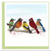 Quilled Songbirds Greeting Card thumbnail 1