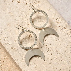 Nuru Moon Drop Earrings