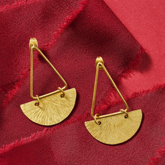 Tana Brass Post Earrings