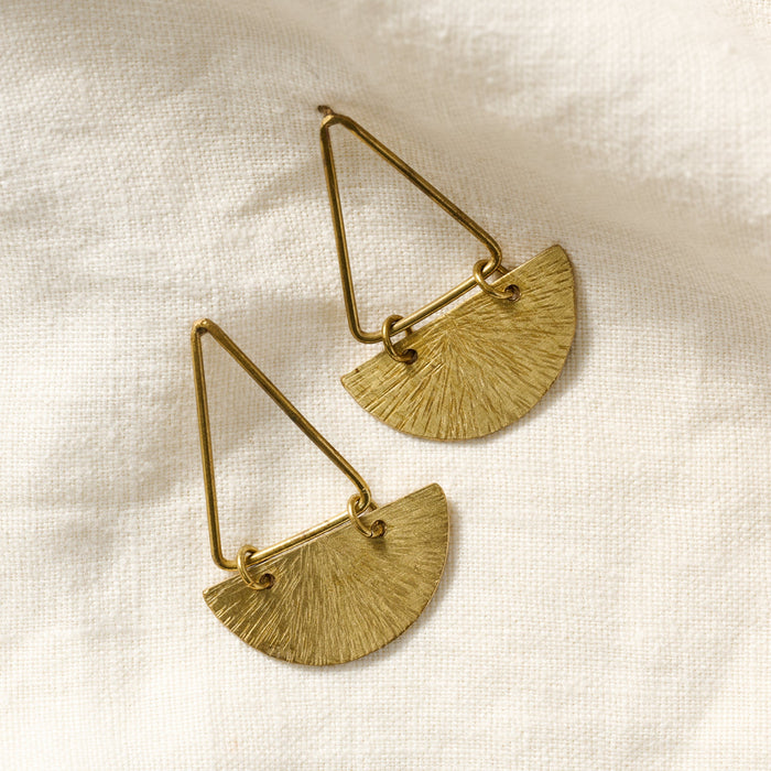 Tana Brass Post Earrings 3