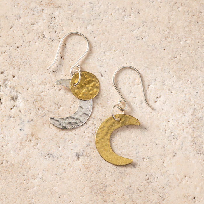 Nova Moons Mixed Metal Earrings 1