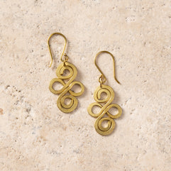 Nyoka Infinity Swirl Earrings