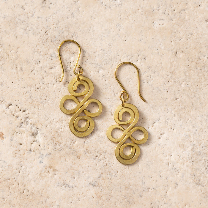 Nyoka Infinity Swirl Earrings 1
