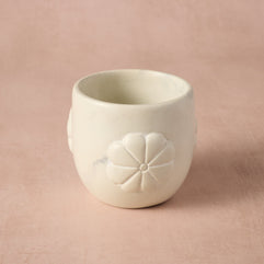 Mea Floral Soapstone Planter