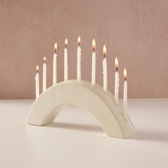 Ahadi Arch Soapstone Menorah