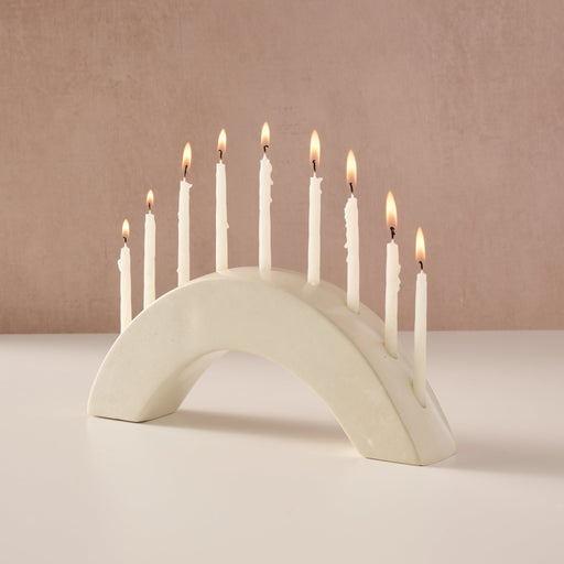 Ahadi Arch Soapstone Menorah