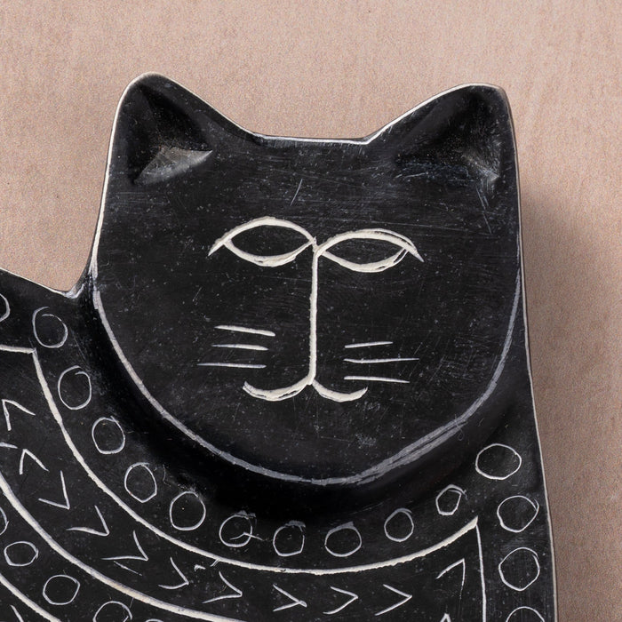 Giza Kitty Soapstone Ring Dish 2