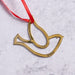 Dove of Peace Bombshell Brass Ornament thumbnail 2