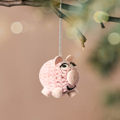 Smiling Pig Ornament