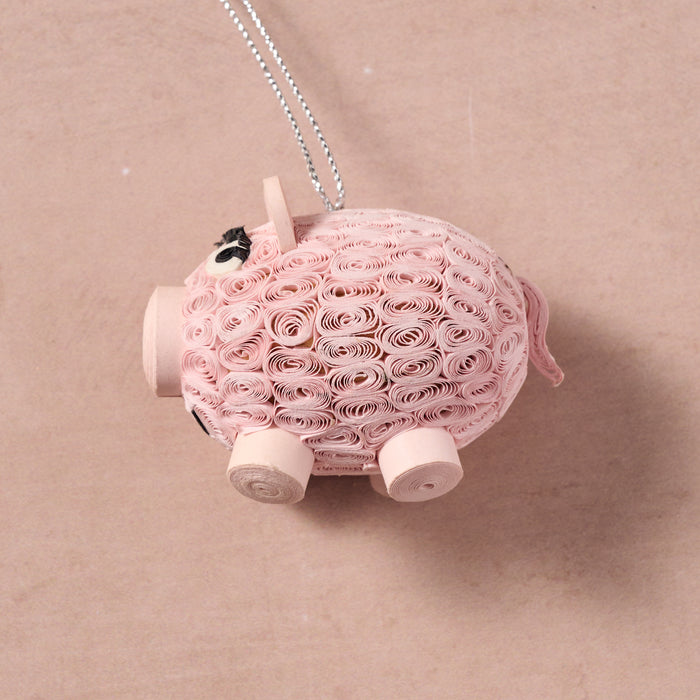 Smiling Pig Ornament 6