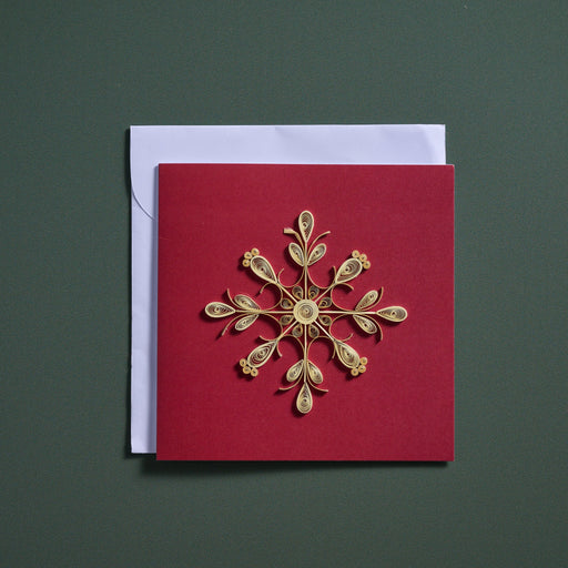 Sweet Snowflake Quilled Card