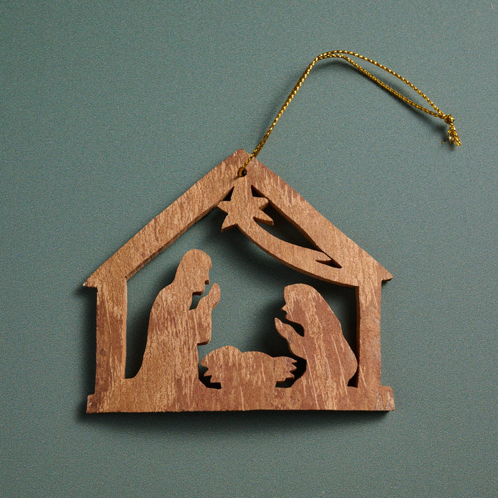 Holy Night Cinnamon Bark Ornament 2