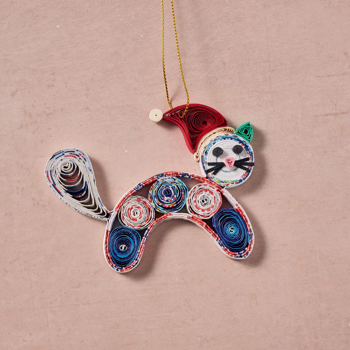 Cabo Quilled Cat Ornament 2