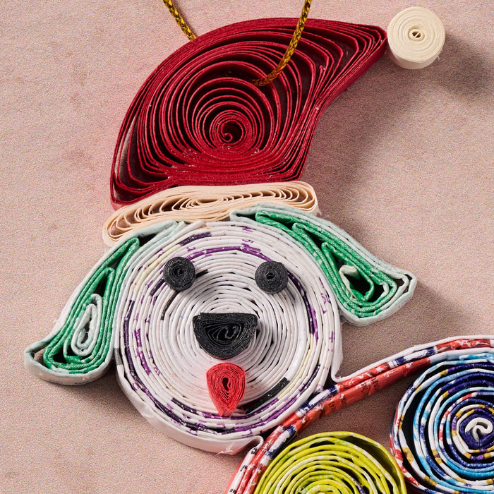 Vui Quilled Dog Ornament 3