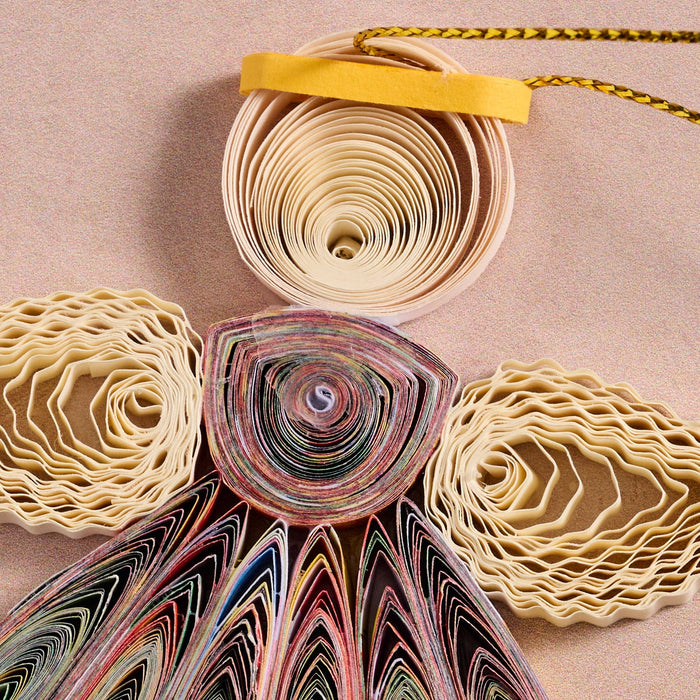 Diu Quilled Angel Ornament - Multi 3