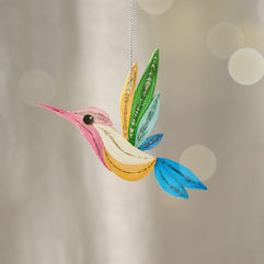 Chim Quilled Hummingbird Ornament