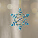 Khoe Quilled Blue Snowflake Ornament thumbnail 1
