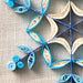 Khoe Quilled Blue Snowflake Ornament thumbnail 2
