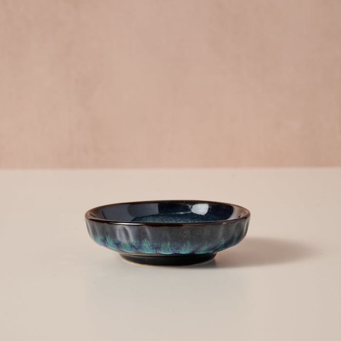 Tron Drip Glaze Olive Oil Dish 1
