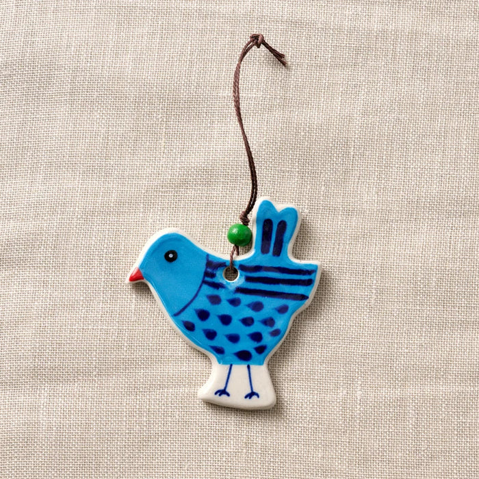 Hand Painted Ceramic Bird Ornament 2